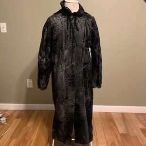 Vintage Persian Lamb Fur Long Coat